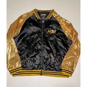 Big Boy Headgear Sequined Track Jacket Alabama State Hornets Women’s  2XL Full Z